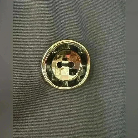 Navy Blue Trench Coat (R17) - Picture 5 of 12